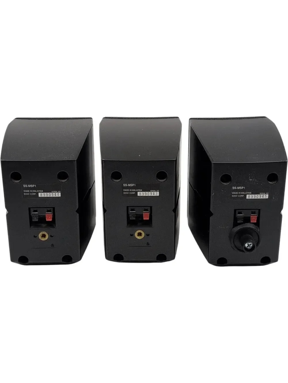 Sony SS-MSP1 Satellite Speakers 3 Piece Set 8 Ohm‎ Compact Surround Sound Black